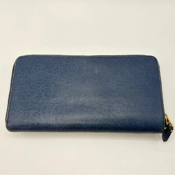 Balenciaga Motocross Giant 12 Continental Wallet in Blue - Picture 2 of 16